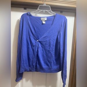 Chadwick blue-ish purple cardigan XL